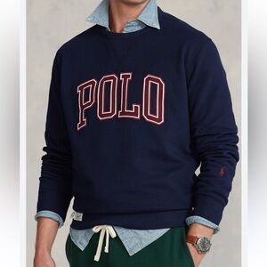 Polo by Ralph Lauren Men's Dark Blue Crewneck Sweater